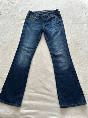 Y2K Mavi Women's Dark Blue Flare Bootcut Jeans Size 27